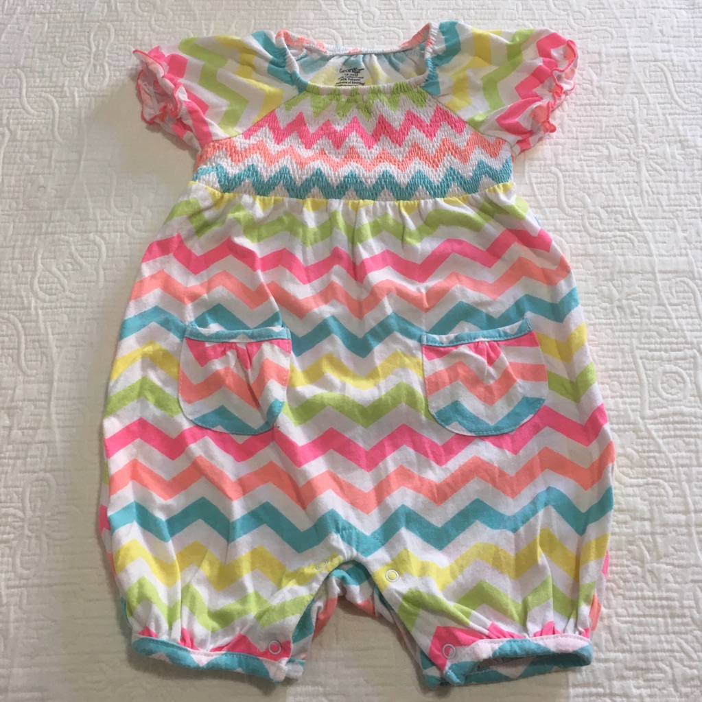 18-24m (6/$20) Zigzag Pastels Romper